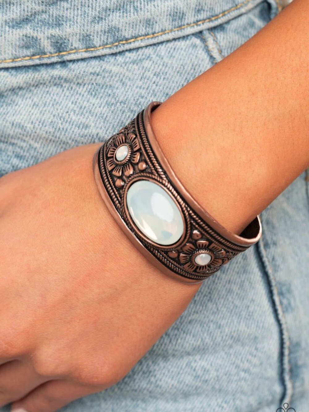 Paparazzi Jewelry Accessories - Sage Sanctuary - Copper Bracelet - Vintage